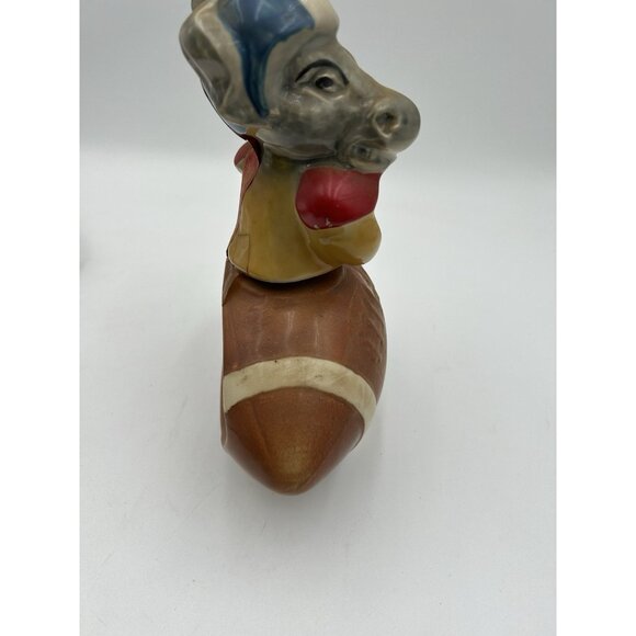 Vintage 1972 Jim Beam Democrat Donkey Football Decanter empty - Picture 3 of 5
